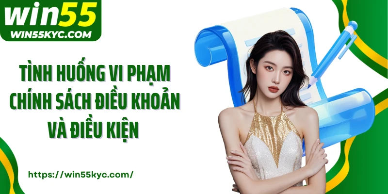 Tình huống vi phạm chính sách điều khoản và điều kiện 